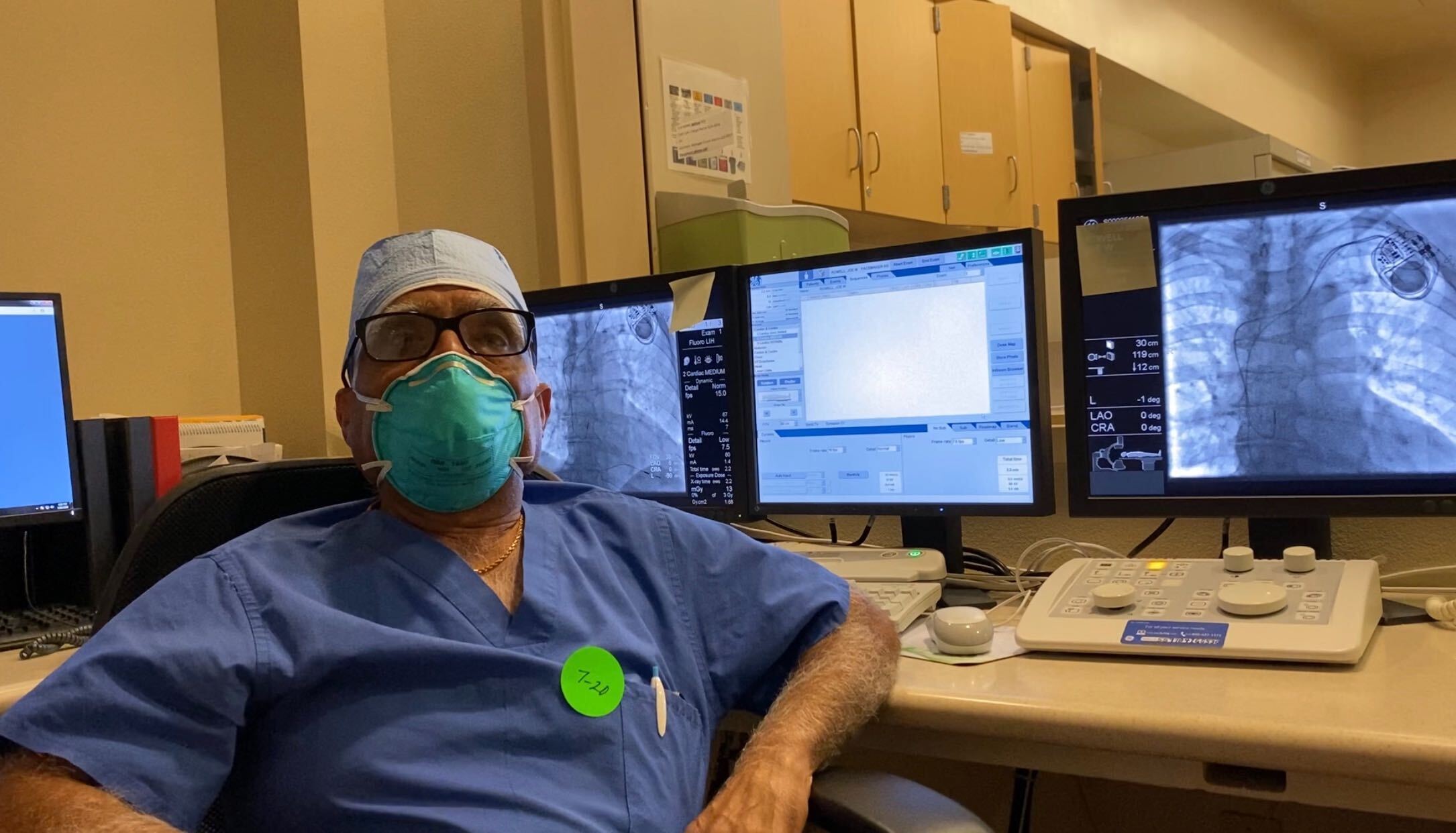 Dr. Ashok Behl in SVMC Cardiac Cath Lab 